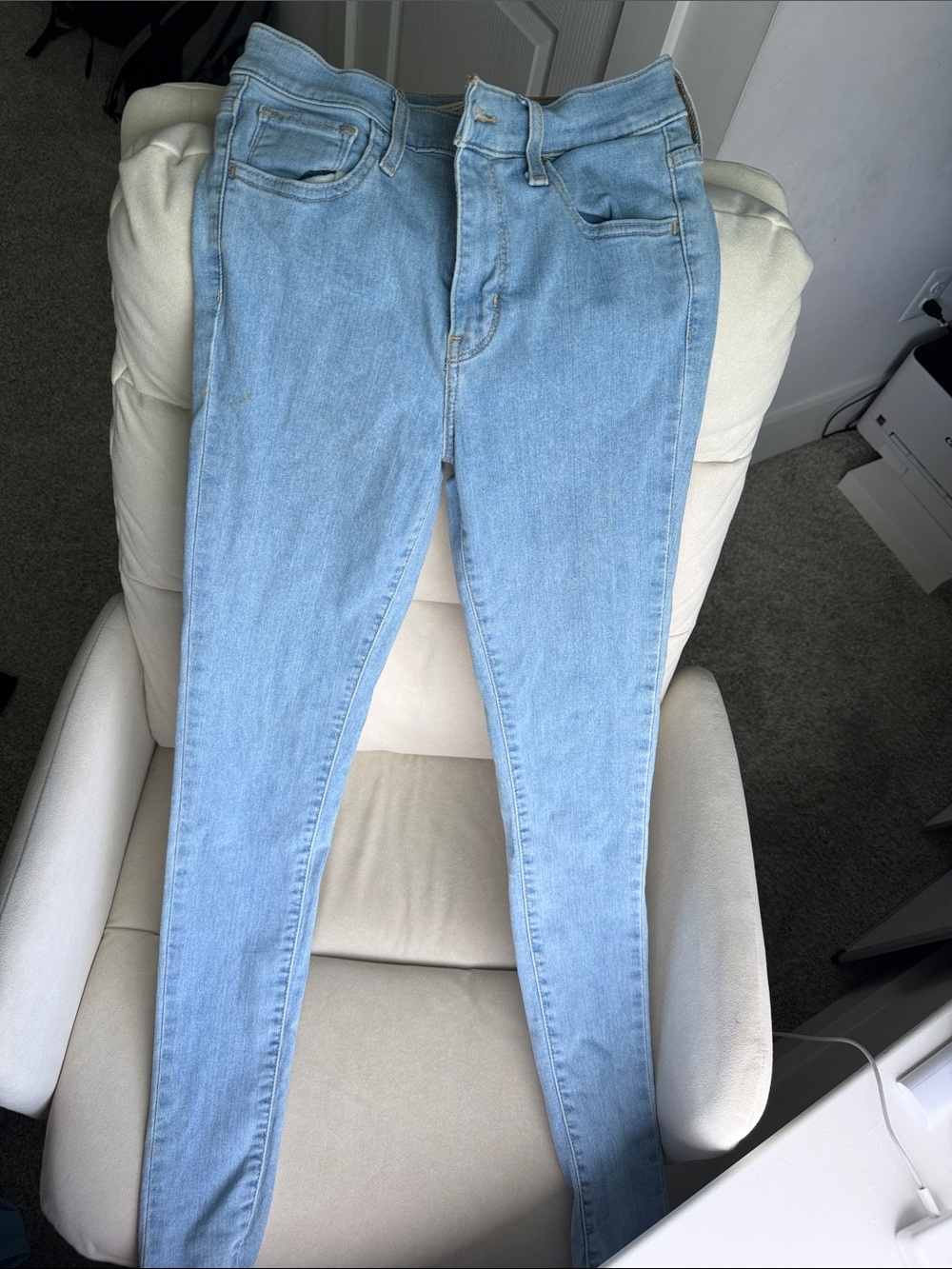 Levi’s 720 High-Rise Light Blue Super Skinny Jeans for Women